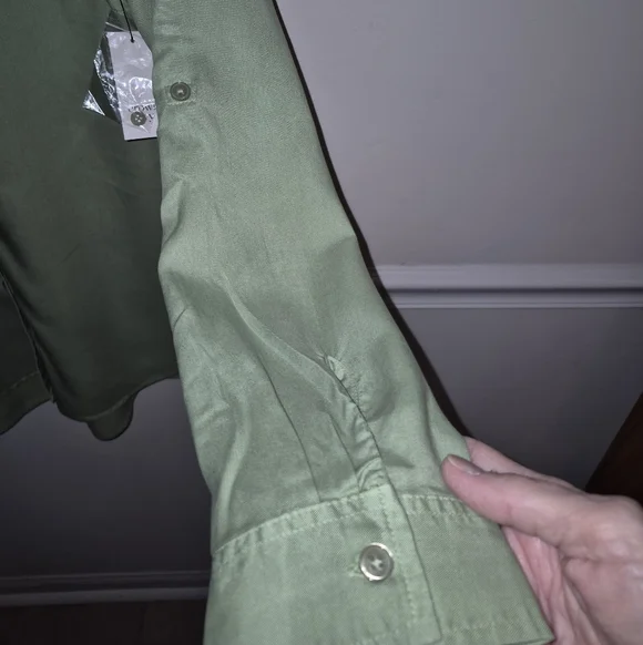 CROWN & IVY 100% LYOCELL Button-Up Shirt - Picture 6 of 10